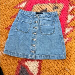 Brandy Melville denim Jean mini skirt